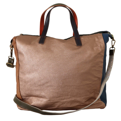 EBARRITO Multicolor Leather Shoulder Tote Bag