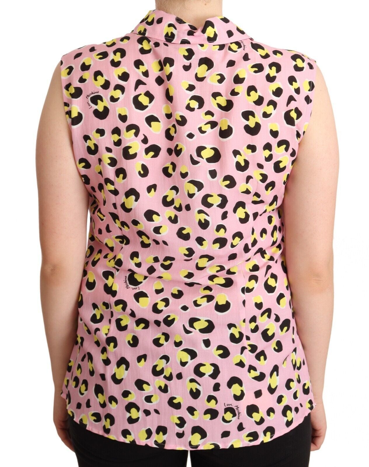 Love Moschino Polo Sin Mangas Con Estampado De Leopardo