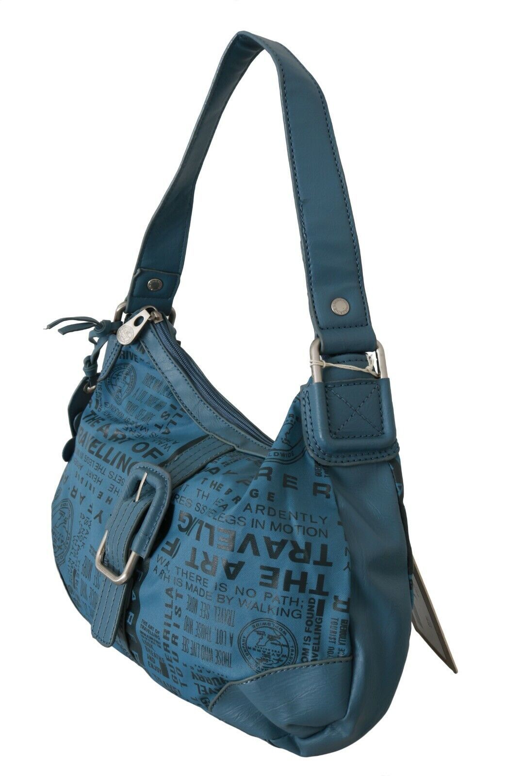 WAYFARER Chic Blue Fabric Shoulder Bag - Perfect for Everyday Elegance