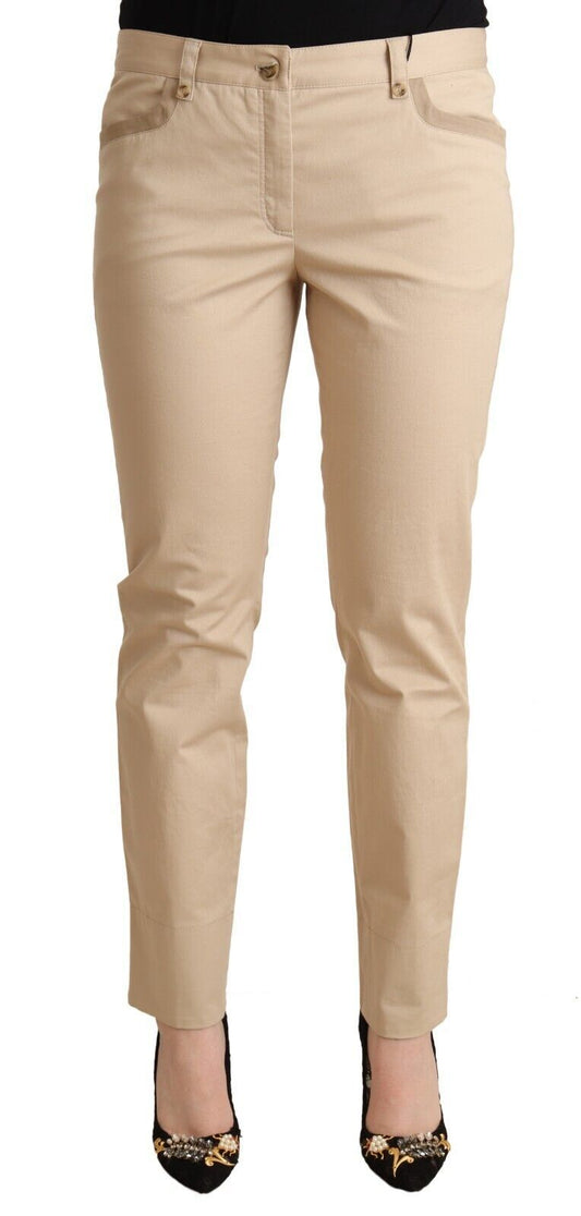 Dolce &amp; gabbana pantalon skinny stretch en coton beige