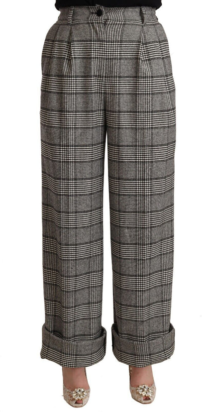 Dolce &amp; Gabbana - Pantalon droit taille haute en gris