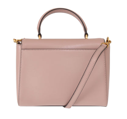 Michael kors sac bandoulière mindy en cuir rose