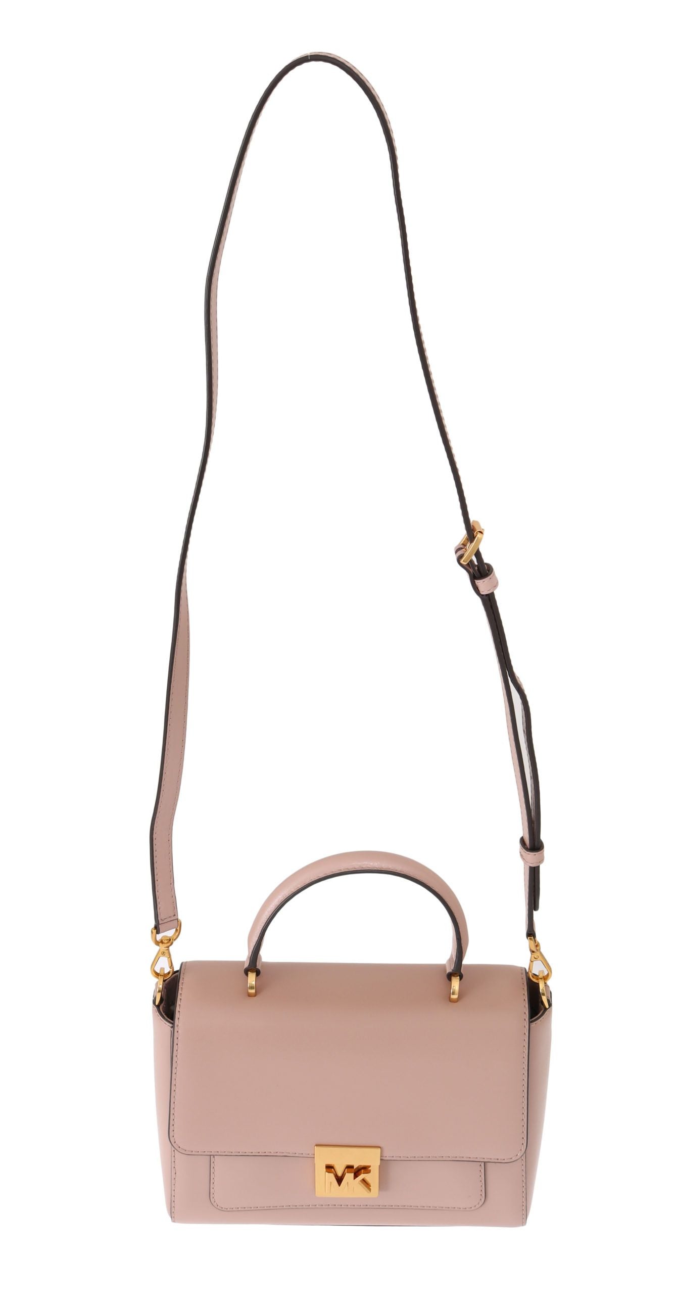 Michael kors sac bandoulière mindy en cuir rose