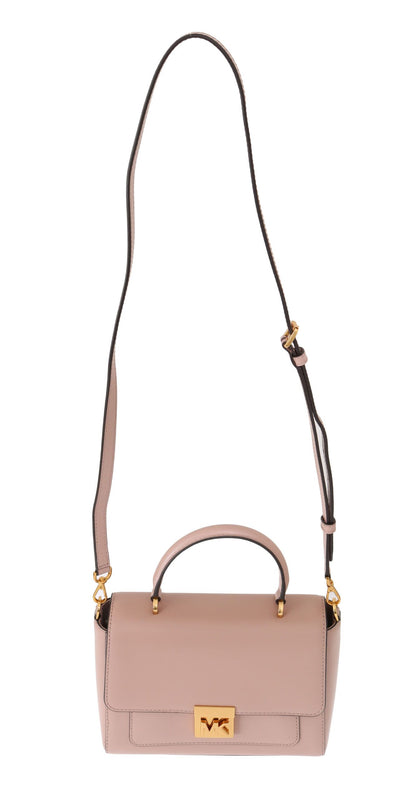 Michael Kors Elegante bolso de hombro Mindy de cuero rosa