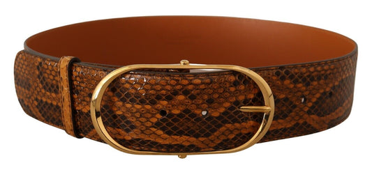 Ceinture en cuir de python Dolce &amp; Gabbana