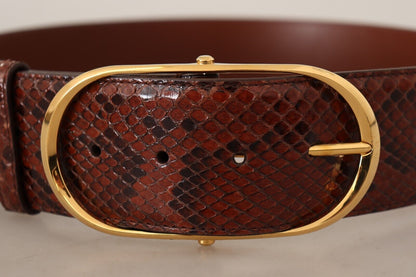 Ceinture en cuir peau de serpent python Dolce &amp; gabbana