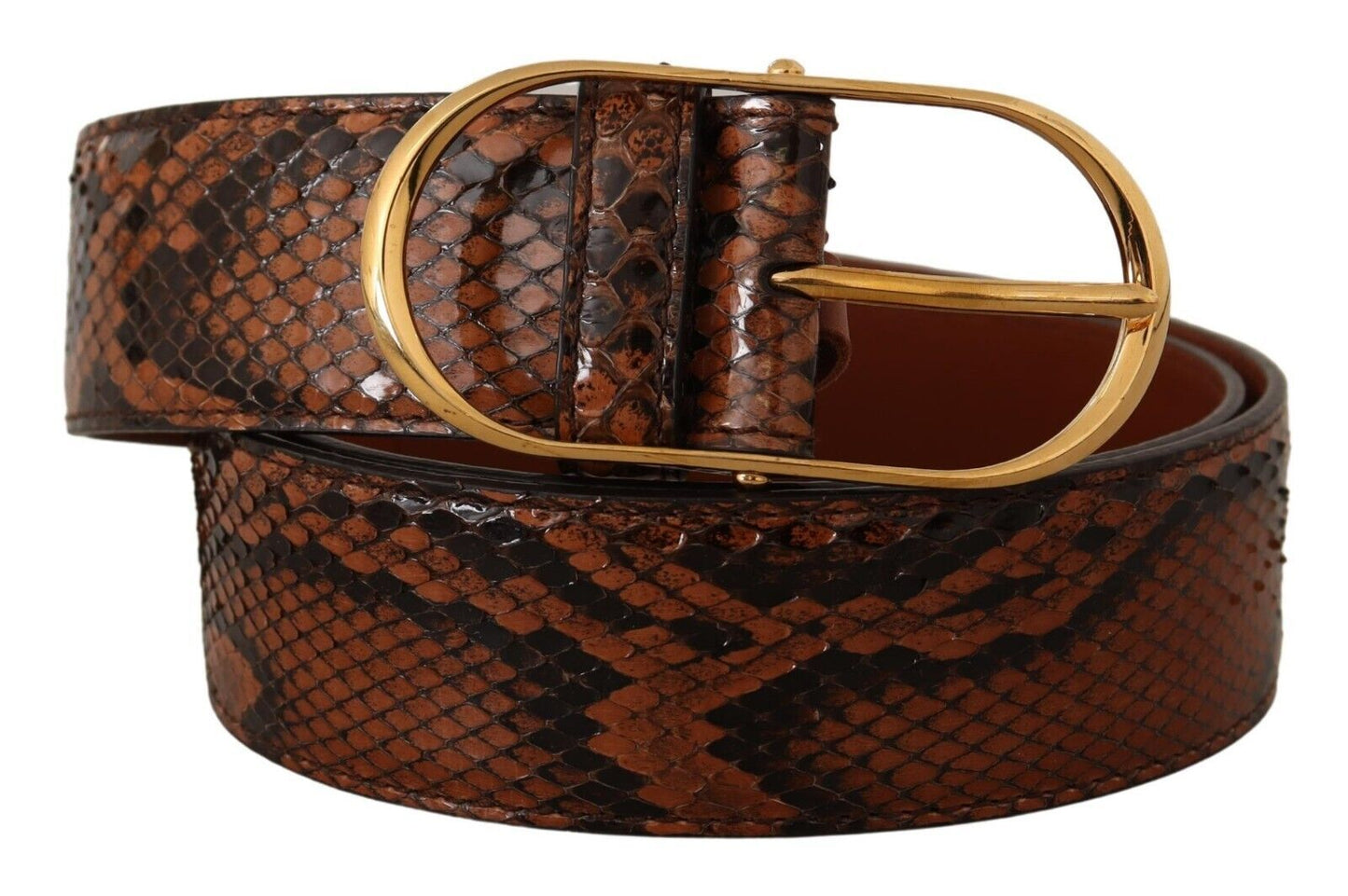 Ceinture en cuir Dolce &amp; gabbana avec boucle dorée