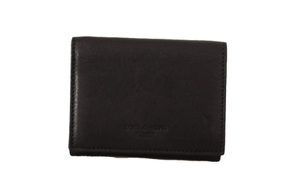 Dolce & Gabbana Elegant Trifold Leather Multi Kit Accessory - Elegance Online Limited