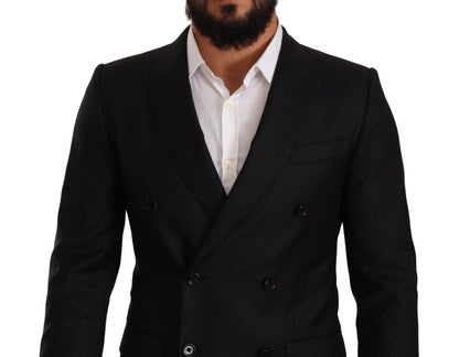 Dolce &amp; gabbana blazer formel à pois noir