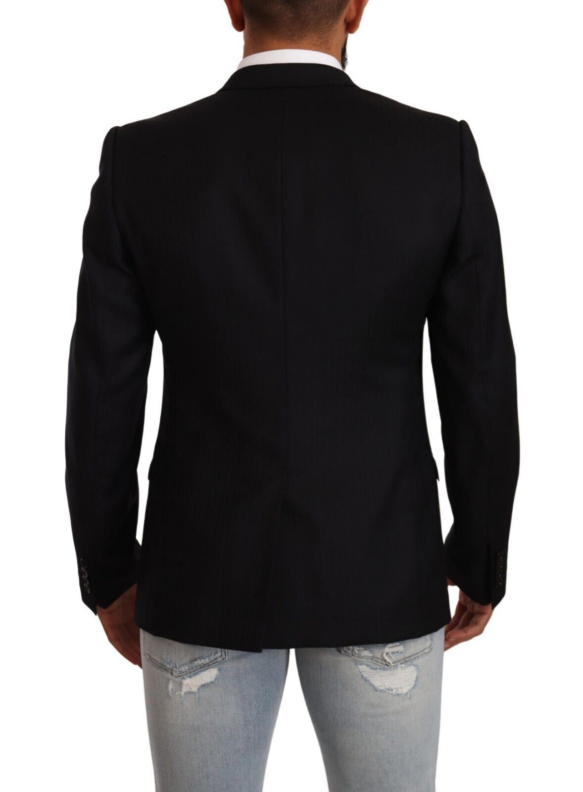 Blazer en laine vierge noire exclusif Dolce &amp; Gabbana