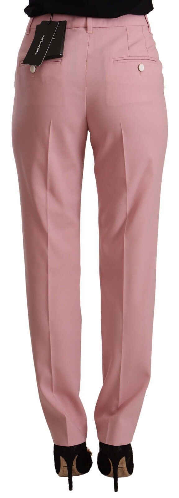 Pantalon taille haute rose Dolce &amp; gabbana