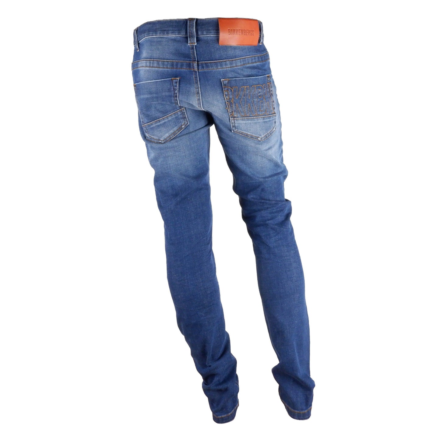 Jean coupe classique bleu foncé élégant Bikkembergs