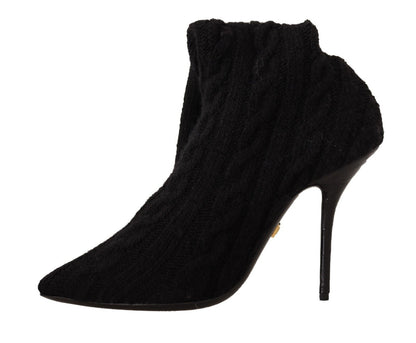 Dolce &amp; Gabbana - Bottines chaussettes extensibles - Noir