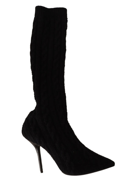 Dolce &amp; Gabbana - Bottines chaussettes extensibles - Noir