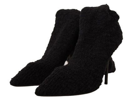 Dolce &amp; Gabbana bottes chaussettes extensibles noires