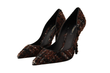 Escarpins en tweed multicolore Dolce &amp; gabbana