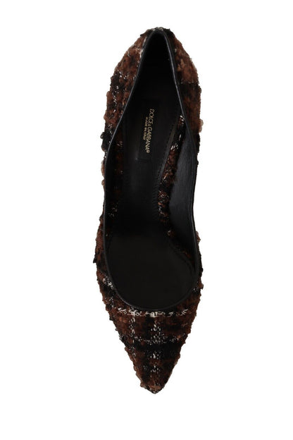 Escarpins en tweed multicolore Dolce &amp; gabbana