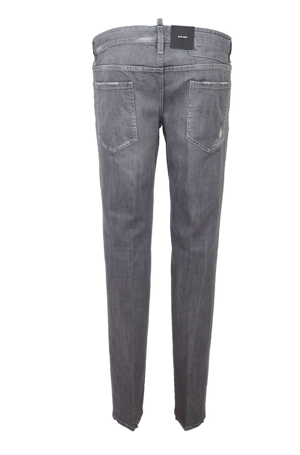 Denim slim fit gris Dsquared² pour l'homme moderne