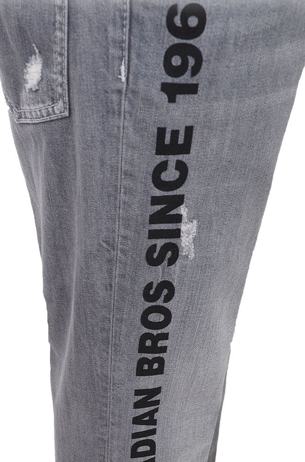 Denim slim fit gris Dsquared² pour l'homme moderne