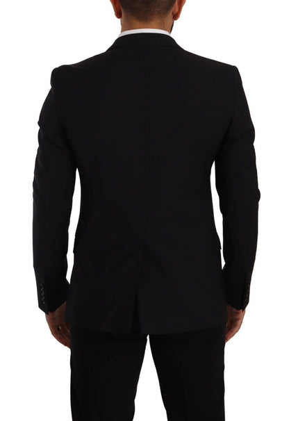 Dolce &amp; Gabbana Blazer et gilet coupe slim martini noirs