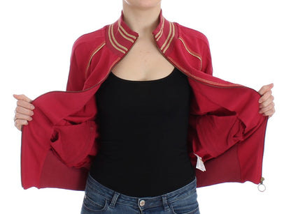 Cardigan zippé rose John Galliano avec logo