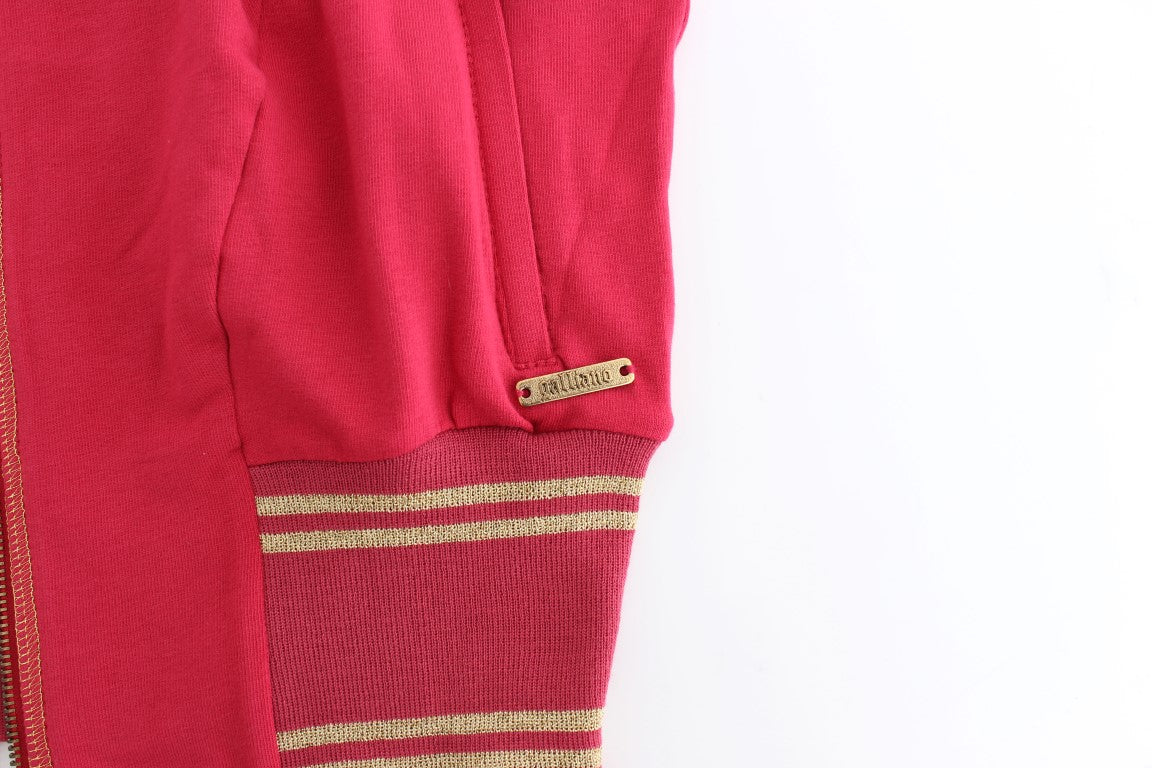 Cardigan zippé rose John Galliano avec logo