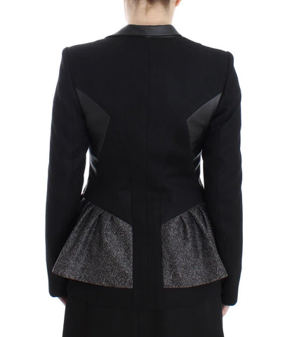 Kaale suktae veste blazer zippée monochrome