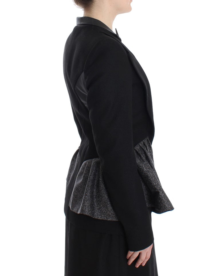 Kaale suktae veste blazer zippée monochrome