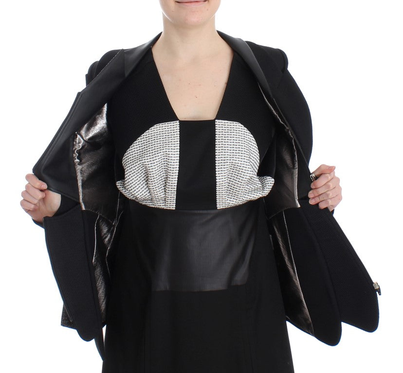 Kaale suktae veste blazer zippée monochrome