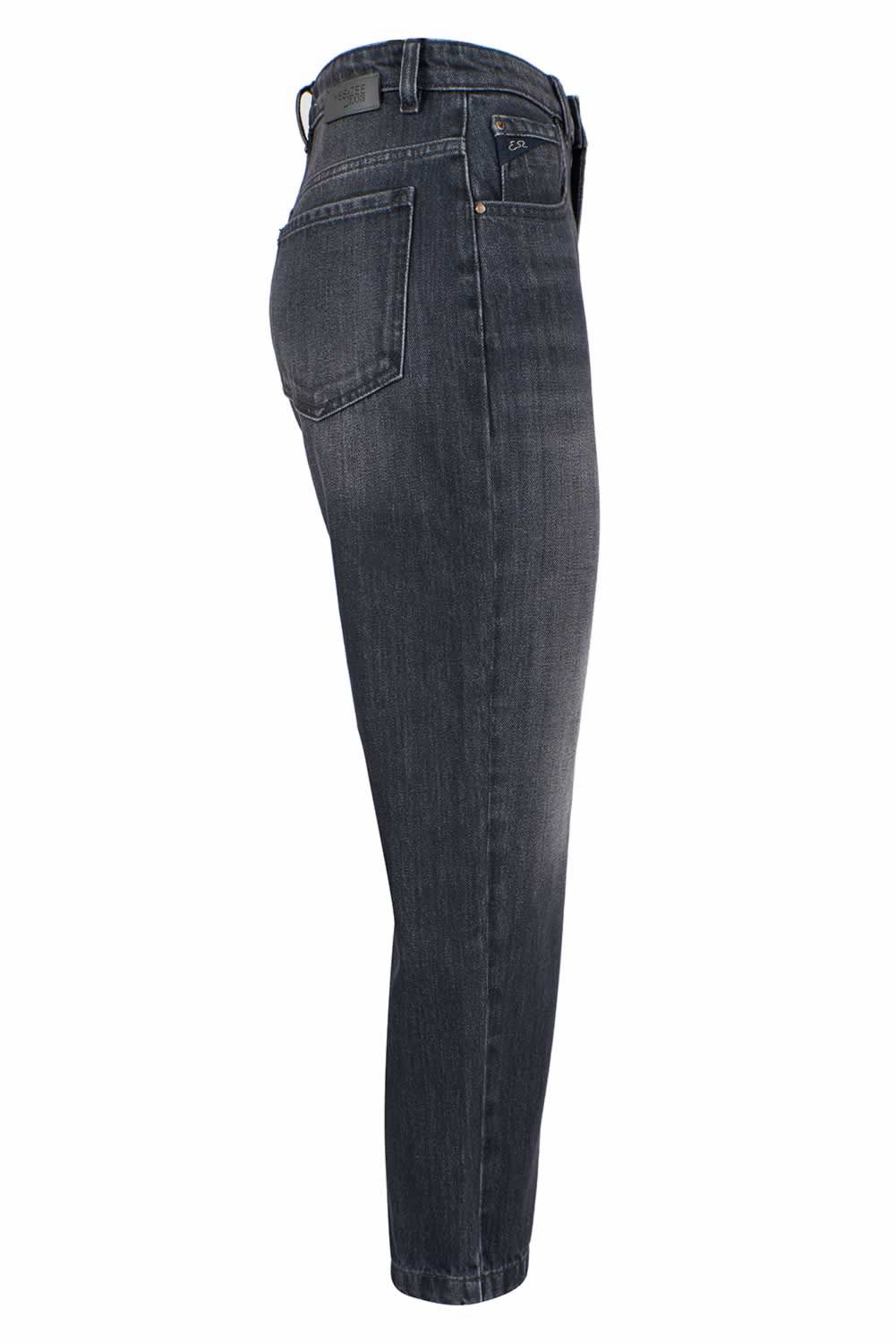 Le jean noir taille haute Yes Zee pour femme