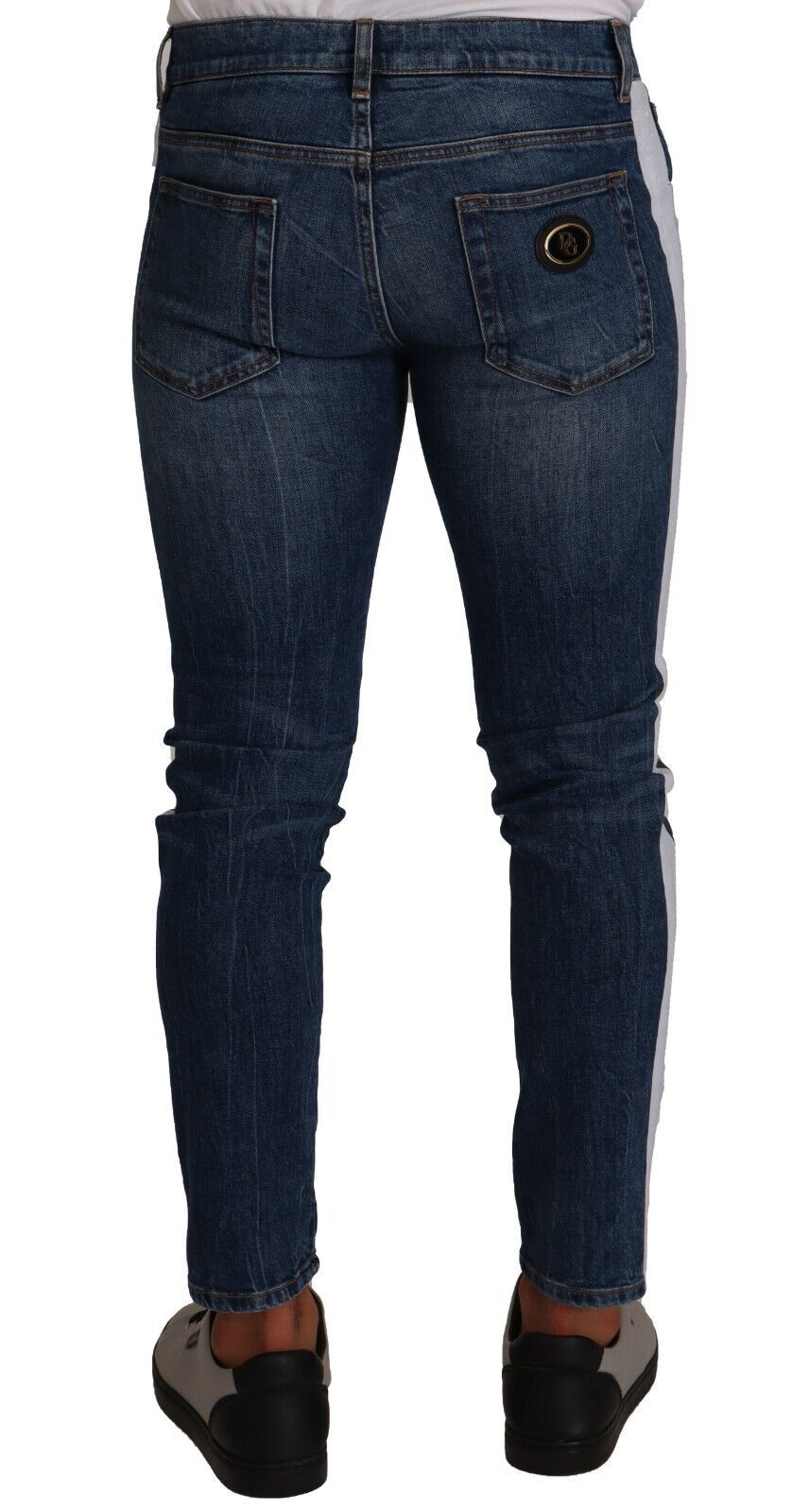 Dolce & Gabbana Slim Fit Blue Washed Denim Jeans