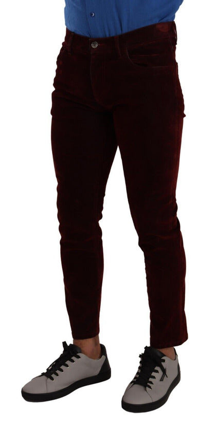 Dolce &amp; Gabbana - Jean skinny coupe slim bordeaux