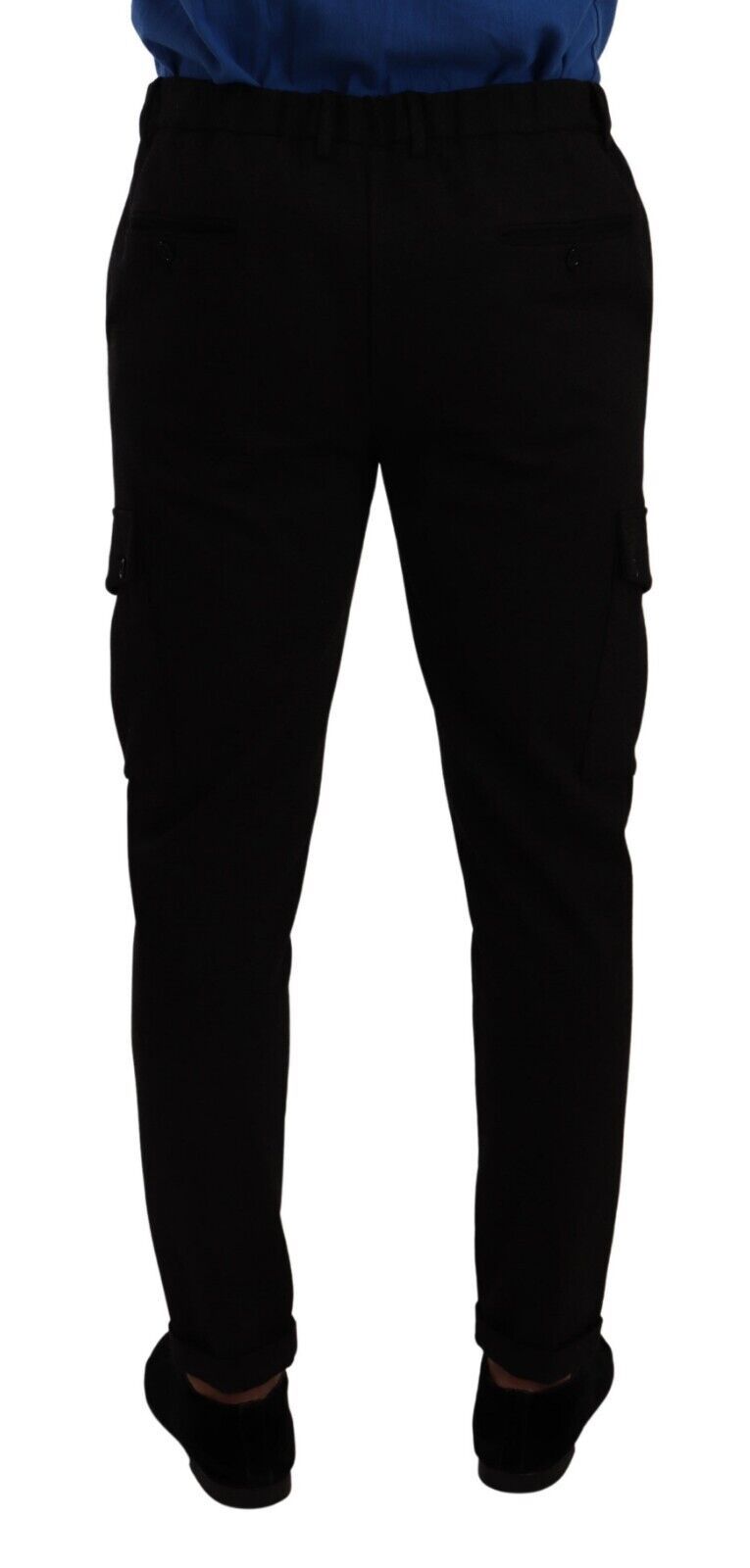 Dolce & Gabbana Elegant Black Slim Fit Cargo Pants