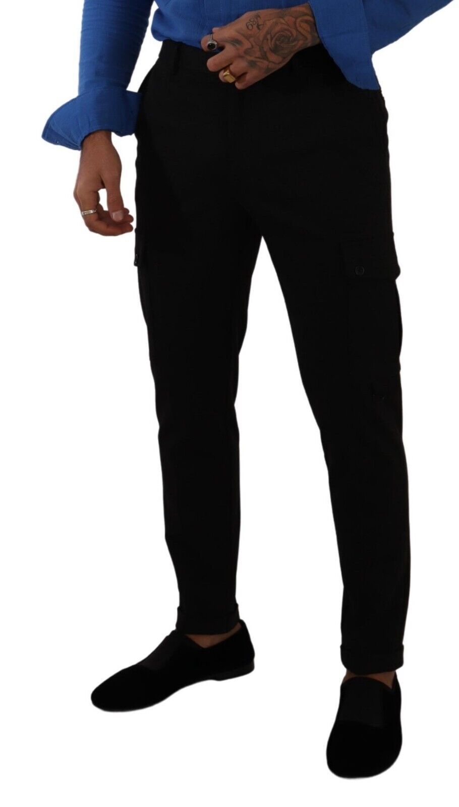 Dolce &amp; Gabbana pantalon cargo slim noir