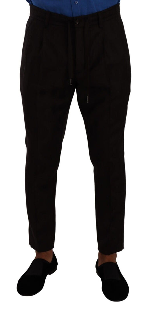 Pantalon de jogging en laine bordeaux Dolce &amp; gabbana