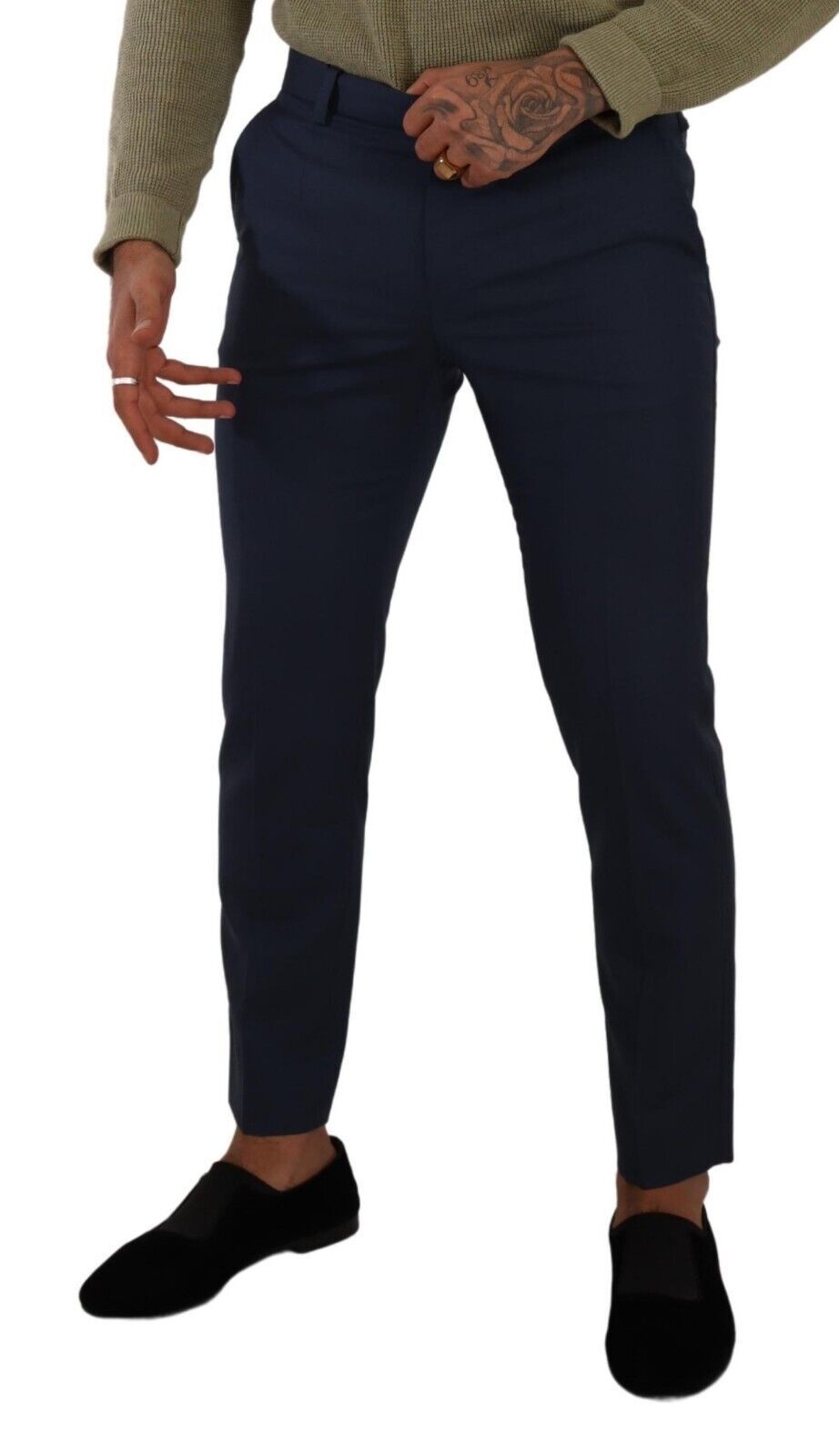 Dolce &amp; gabbana pantalon de costume slim bleu foncé