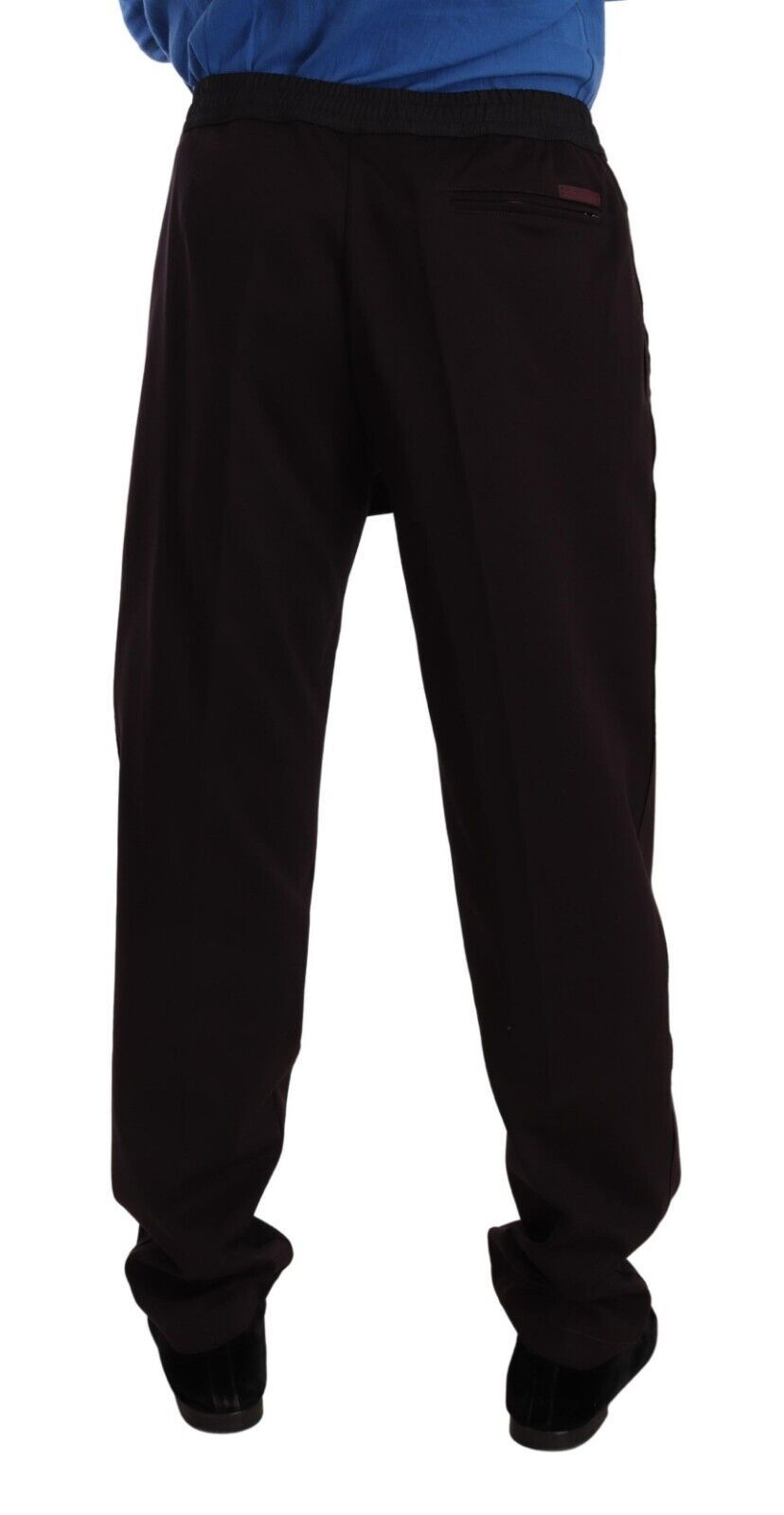 Pantalon de jogging en coton bordeaux Dolce &amp; gabbana