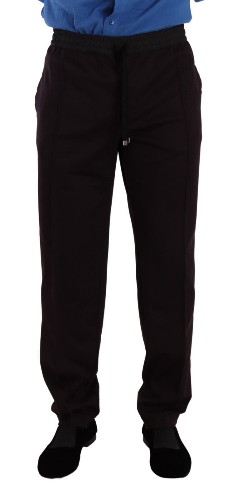 Pantalon de jogging en coton bordeaux Dolce &amp; gabbana