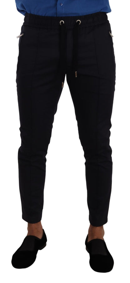 Dolce &amp; gabbana pantalon de jogging skinny bleu foncé