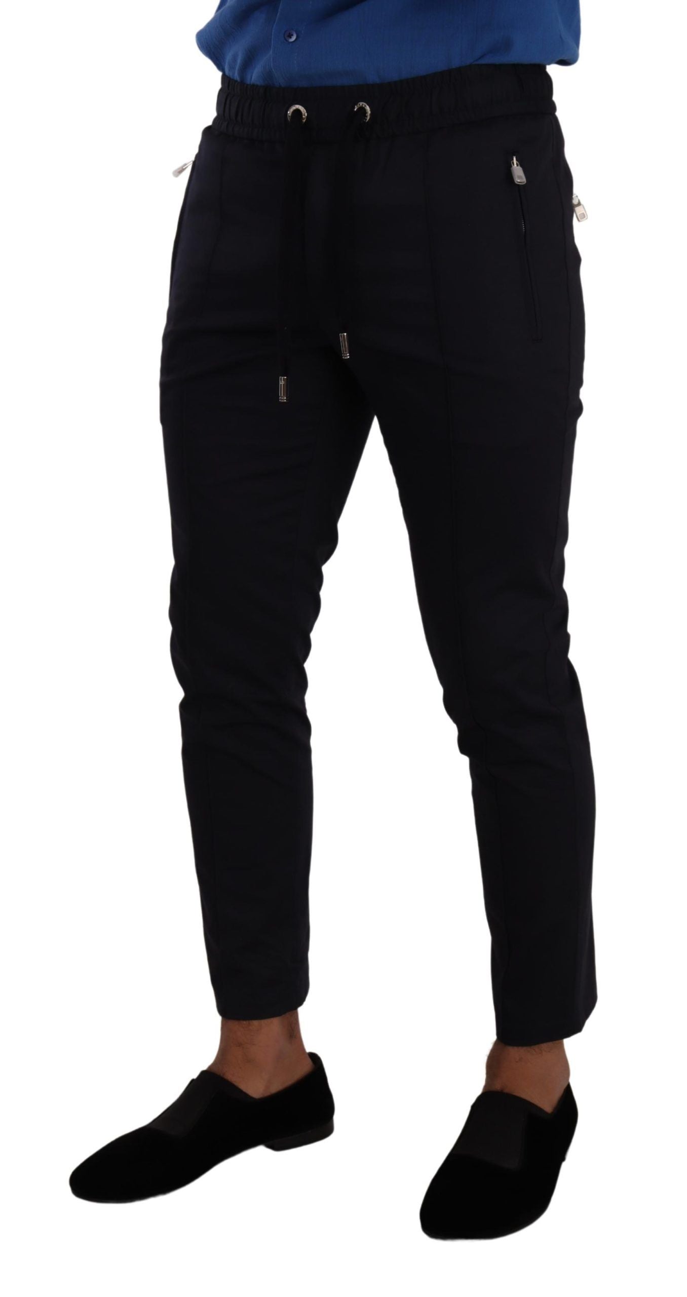 Dolce &amp; gabbana pantalon de jogging skinny bleu foncé