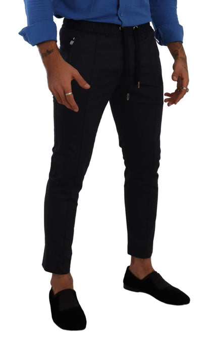 Dolce &amp; gabbana pantalon de jogging skinny bleu foncé