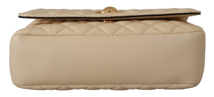 Sac porté épaule en cuir nappa blanc Versace