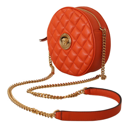 Sac bandoulière rond en cuir nappa Versace