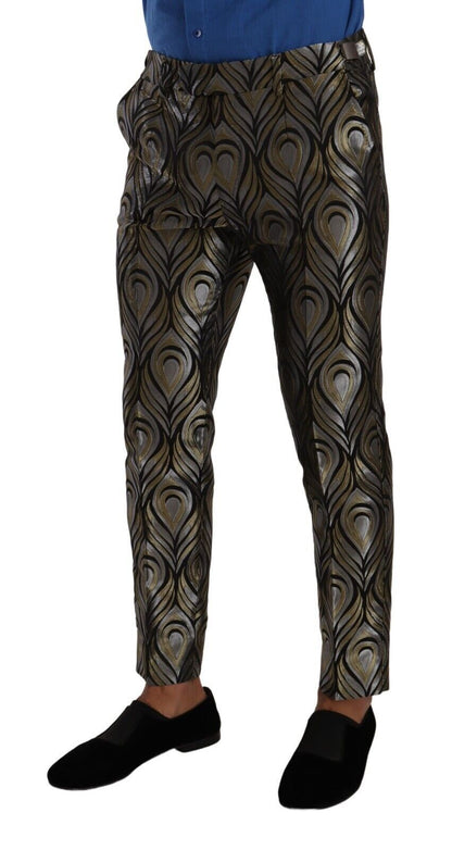 Dolce &amp; gabbana pantalon habillé métallisé coupe slim