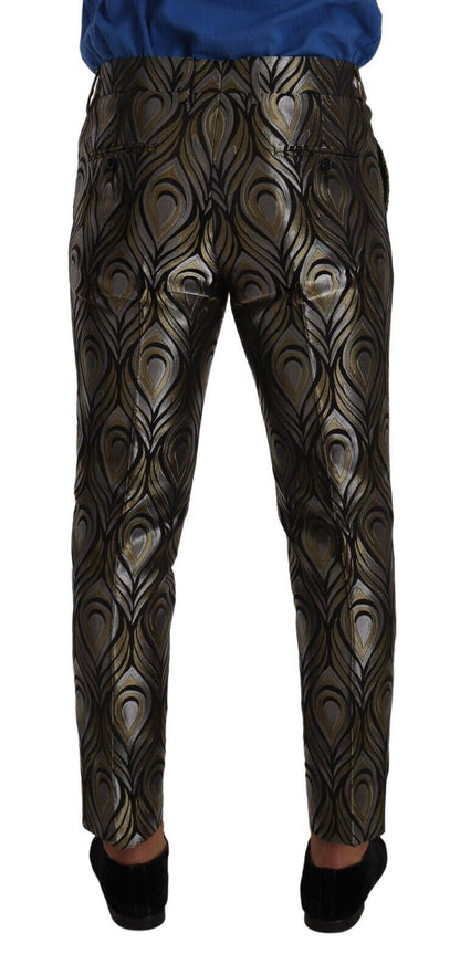 Dolce &amp; gabbana pantalon habillé métallisé coupe slim