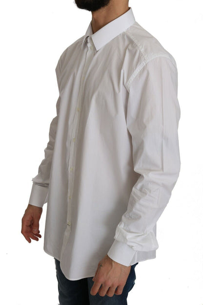 Chemise formelle coupe slim blanche exclusive Dolce &amp; Gabbana