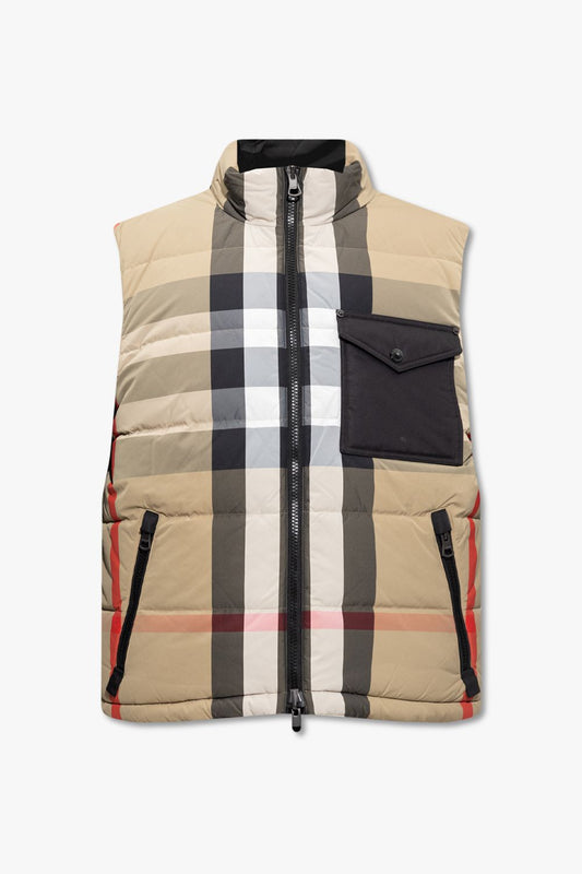 Gilet matelassé léger beige Burberry