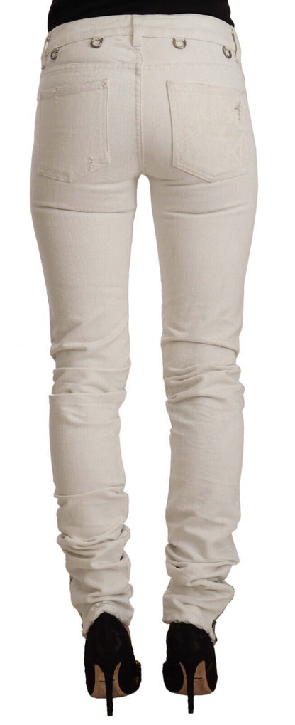 Karl lagerfeld jean slim taille moyenne blanc