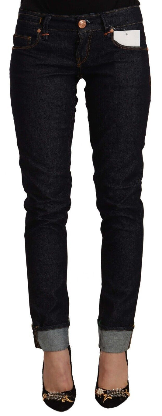 Jean skinny noir taille basse Acht