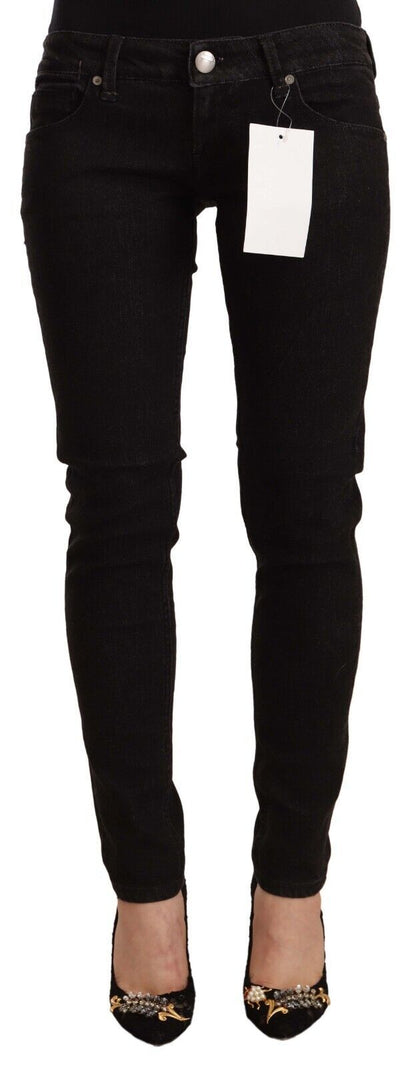 Jean noir skinny taille basse élégant Acht